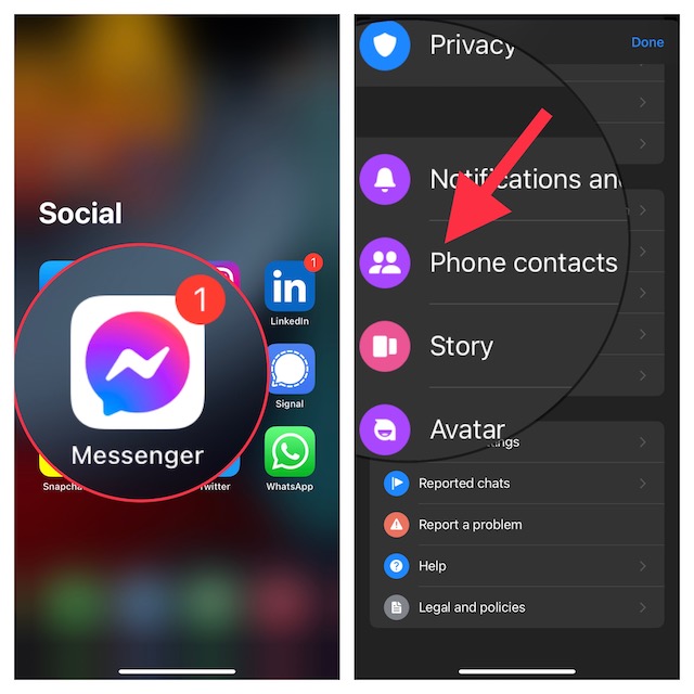 Откройте Facebook Messenger на iPhone и Android 