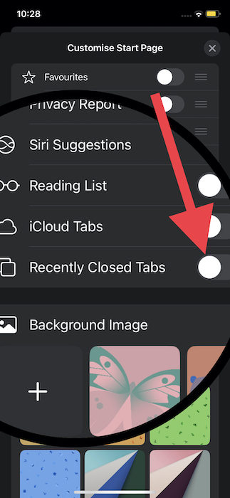 Hide Recently Closed Safari Tabs in iOS 16 on iPhone and iPad