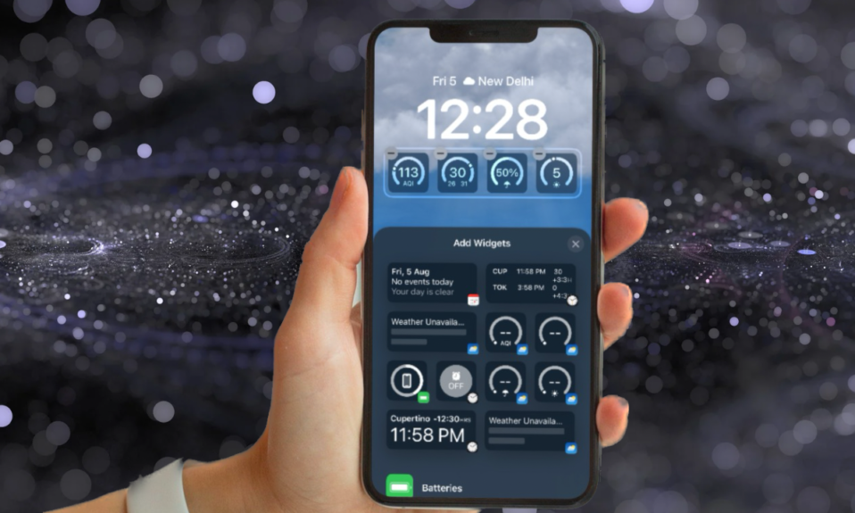 How to Set Dynamic Weather Lock Screen Wallpaper on iPhone in iOS 16