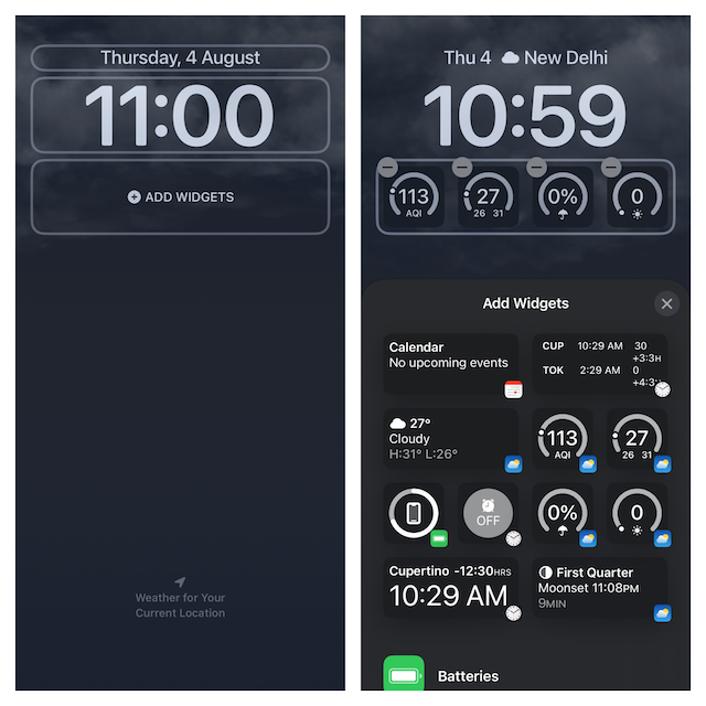Set Dynamic Weather Lock Screen Wallpaper on iPhone in iOS 16
