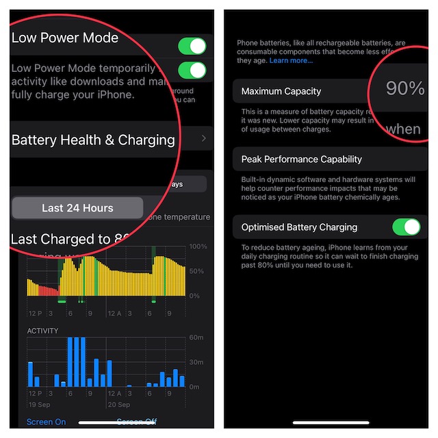 Check the Battery Health 