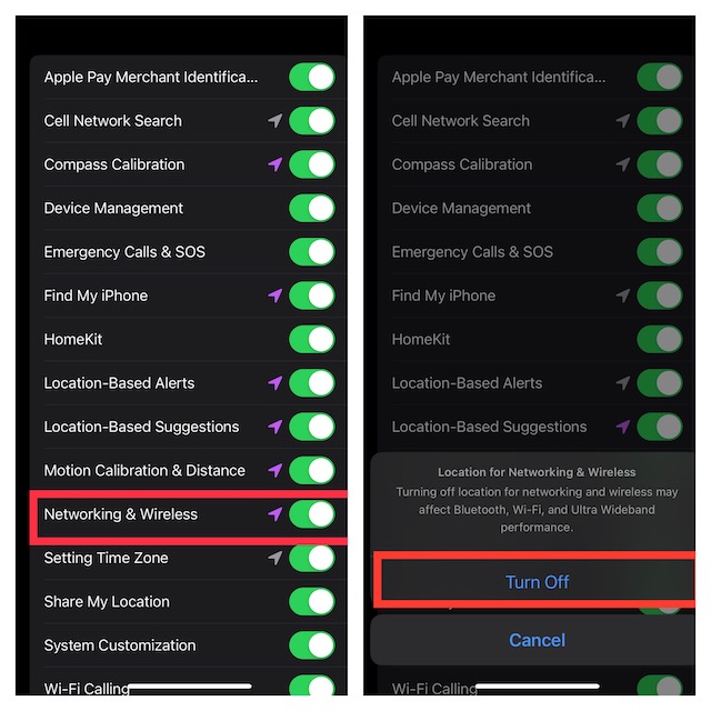 Enable or disable U1 chip on iPhone in iOS 16