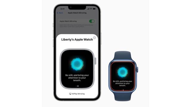 Set up and use Apple Watch Mirroring