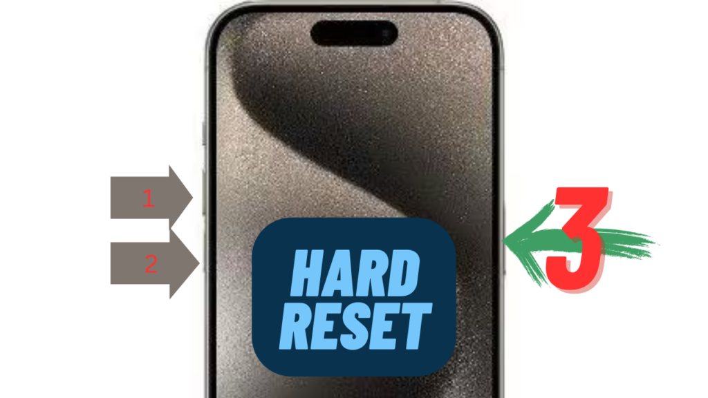 Hard reset iPhone