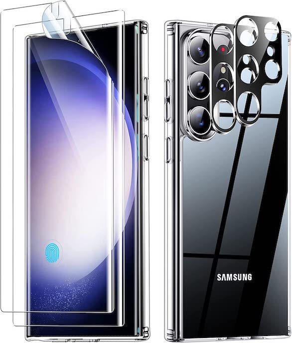 Temdan Designed for Samsung Galaxy S23 Ultra Case Clear