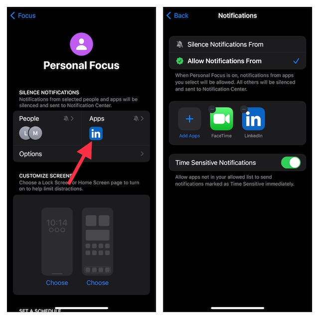 Allow FaceTime to send notifications