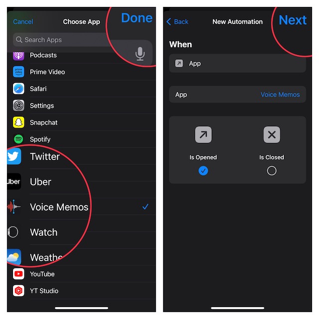 Choose an app to lock with Face ID