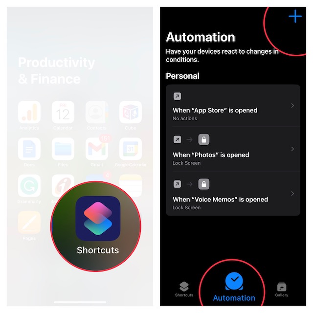 Tap on Automation