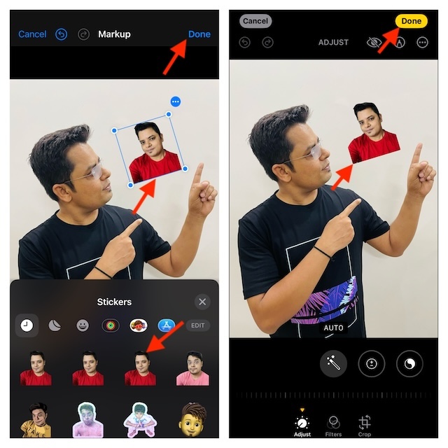 Add Live Sticker to your photo on iPhone