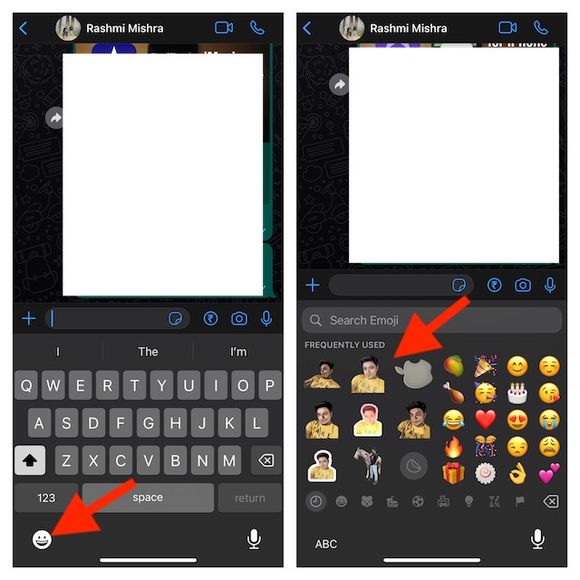 Use Live Stickers in WhatsApp on iPhone