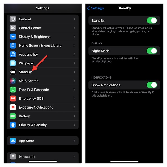 Enable StandBy Mode on Your iPhone