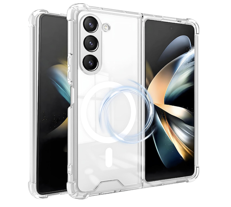 HOYZNBI Clear Magnetic Case for Samsung Galaxy Z Fold 5