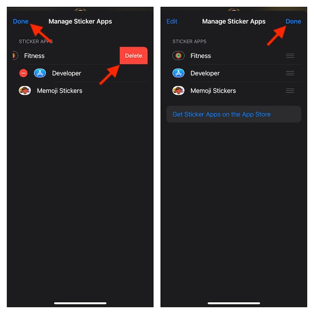 Delete specific iMessage sticker apps on iPhone and iPad