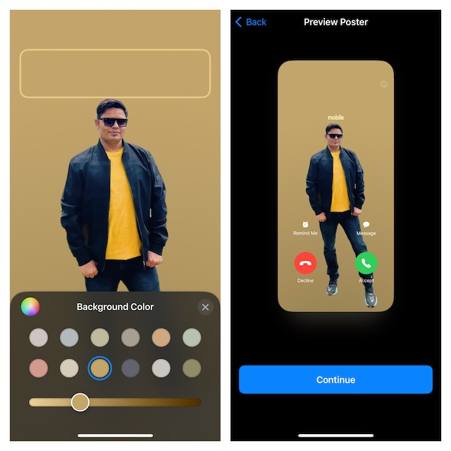 Style your contact poster with photo filters in iOS 17