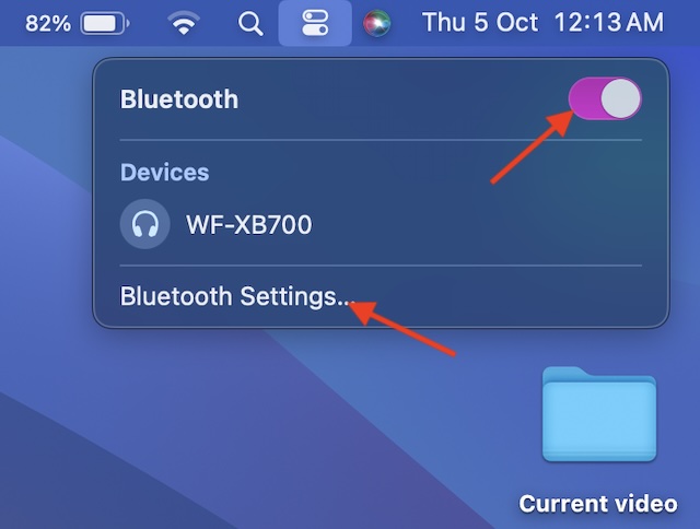 Choose Bluetooth Settings