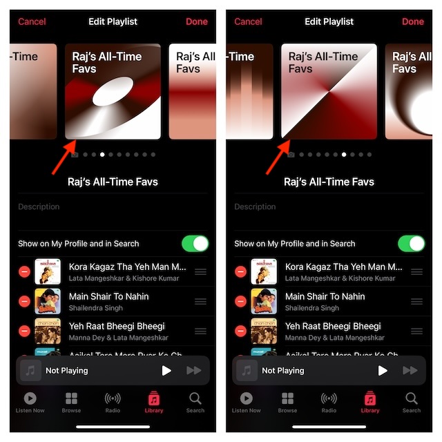 Customize Apple Music playlists with custom artwork styles