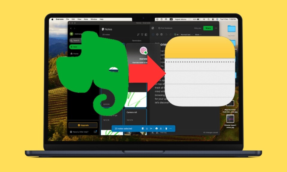 How to Migrate Notes From Evernote to Apple Notes on Mac
