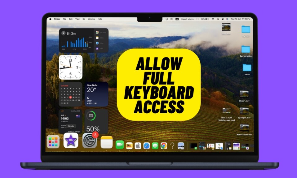 How to Allow Full Keyboard Access on Mac in macOS Sonoma 1
