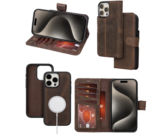 Bayelon Wallet Case for iPhone 15 Pro