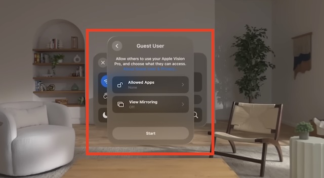 Customize Guest Mode on Apple Vision Pro