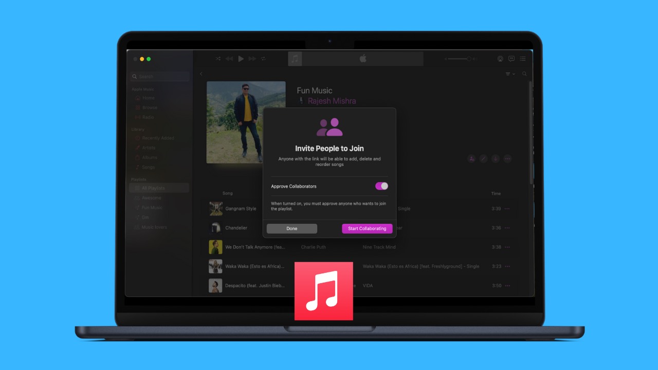How to Create and Use Collaborative Apple Music Playlist on Mac