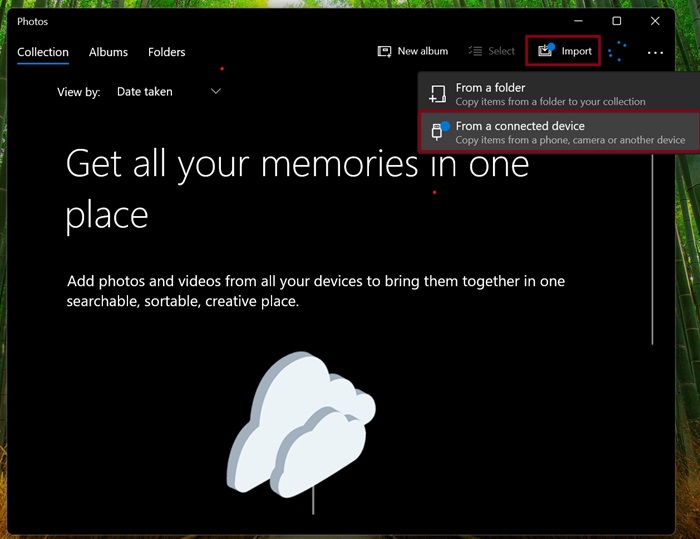 Transfer photos from iPhone to Windows