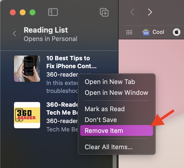 Delete-an-item-in-Safari-reading-list-on-Mac