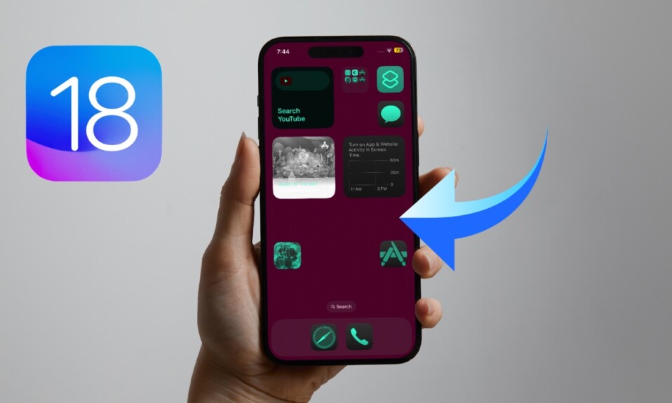 Enable dark theme for iPhone Home Screen in iOS 18 1