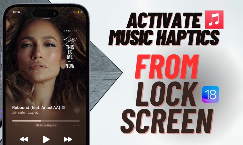How to Enable or Disable Music Haptics from iPhone Lock Screen in iOS 18
