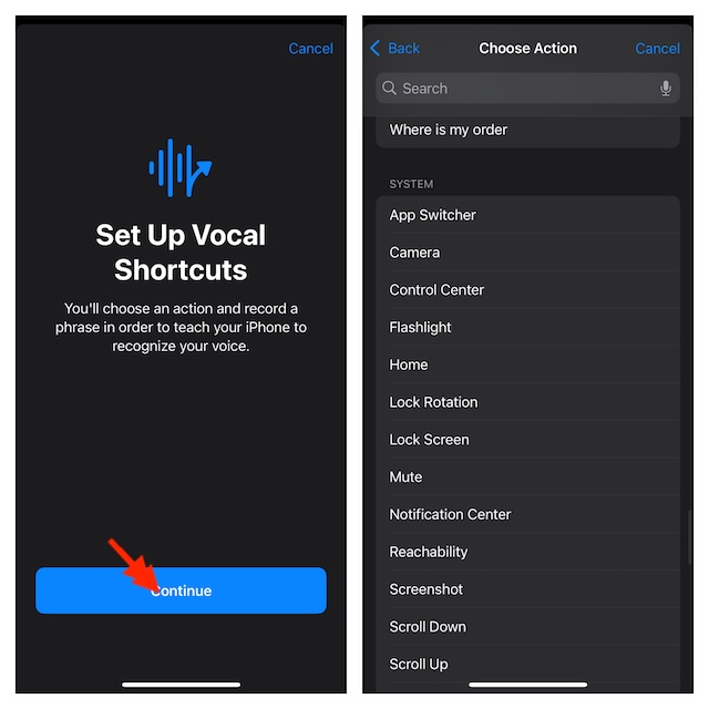 Set up Vocal Shortcuts in iOS 18