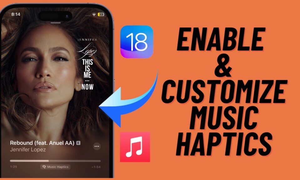 enable & customize music haptics in iOS 18 on iPhone 1
