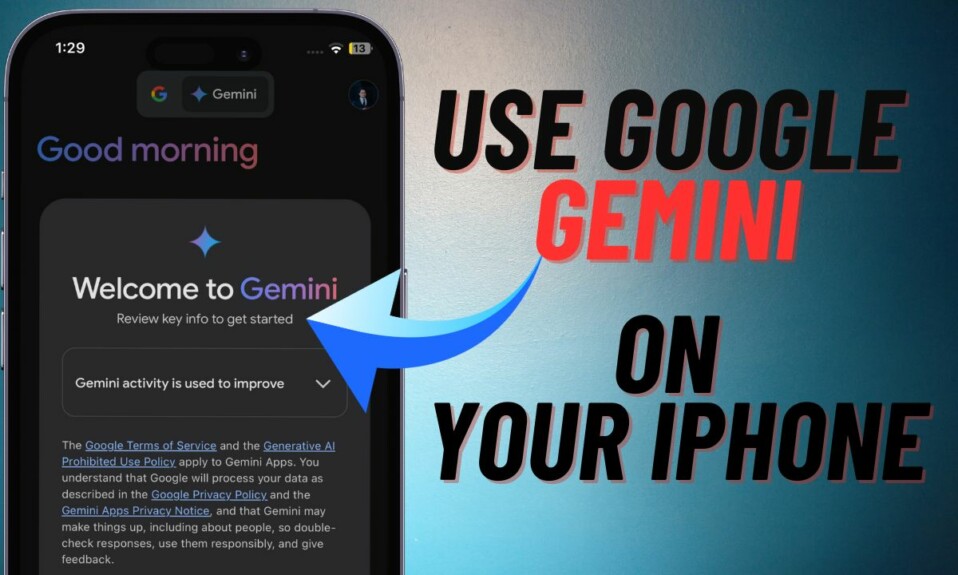 use google gemini in ios 18 on iPhone