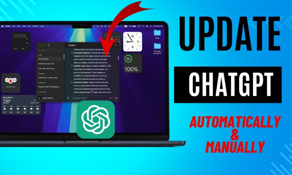 How to Update ChatGPT App on Mac: Automatically/Manually  1