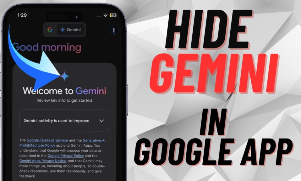 How to hide Gemini in Google app on iPhone 1